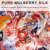 imageEXTREE 100 Pure Mulberry Silk Scarf Fashion Hair for Women Scarf Lightweight Square Neckerchief 275 275 inchesColorful Flowers