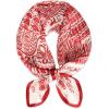 imageEXTREE 100 Pure Mulberry Silk Scarf Fashion Hair for Women Scarf Lightweight Square Neckerchief 275 275 inchesRed