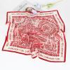 imageEXTREE 100 Pure Mulberry Silk Scarf Fashion Hair for Women Scarf Lightweight Square Neckerchief 275 275 inchesRed