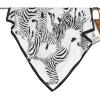 imageEXTREE Head Scarf for Women Like Silk Scarf Hair Scarf Printed Square Scarf Bandanas for Women 35 InchesBlack and White Zebra