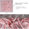 imageEXTREE Head Scarf for Women Like Silk Scarf Hair Scarf Printed Square Scarf Bandanas for Women 35 InchesCashew Pink