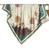 imageEXTREE Head Scarf for Women Like Silk Scarf Hair Scarf Printed Square Scarf Bandanas for Women 35 InchesDark Green