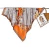 imageEXTREE Head Scarf for Women Like Silk Scarf Hair Scarf Printed Square Scarf Bandanas for Women 35 InchesOrange Coffee Color
