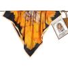 imageEXTREE Head Scarf for Women Like Silk Scarf Hair Scarf Printed Square Scarf Bandanas for Women 35 InchesOrangedyed Flowers
