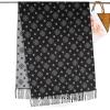 imageEXTREE Womens Scarf Wrap Soft ampamp Warm Shawl Lightweight SkinFriendly Versatile for All Seasons Holiday Gift IdeaBlack and White Cross Snowflake