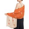 imageEXTREE Womens Scarf Wrap Soft ampamp Warm Shawl Lightweight SkinFriendly Versatile for All Seasons Holiday Gift IdeaStarry Sky Orange