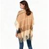 imageEXTREE Womens Scarf Wrap Soft ampamp Warm Shawl Lightweight SkinFriendly Versatile for All Seasons Holiday Gift IdeaTwotone Khaki