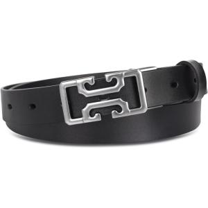 imageEXTREE Gold Buckle Belts for Women Fashion Waist Band Elegant Ladies Belt Gift for WomenIdeal for Dresses JeansSilvergray Buckle Black Leather Belt