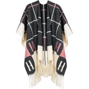 imageEXTREE Womens Scarf Wrap Soft ampamp Warm Shawl Lightweight SkinFriendly Versatile for All Seasons Holiday Gift IdeaColorblocked Grey and Pink