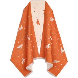 imageEXTREE Womens Scarf Wrap Soft ampamp Warm Shawl Lightweight SkinFriendly Versatile for All Seasons Holiday Gift IdeaStarry Sky Orange
