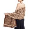 imageEXTREE Scarfs for Women Pashmina Silky Shawl Wrap for Evening Dressing Blanket Open Front Poncho CapeAjrbeigetan