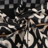 imageEXTREE Scarfs for Women Pashmina Silky Shawl Wrap for Evening Dressing Blanket Open Front Poncho CapeAjsblackwhite