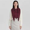 imageEXTREE Scarfs for Women Pashmina Silky Shawl Wrap for Evening Dressing Blanket Open Front Poncho CapeAjtburgundy