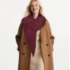imageEXTREE Scarfs for Women Pashmina Silky Shawl Wrap for Evening Dressing Blanket Open Front Poncho CapeAjtburgundy