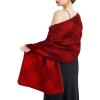 imageEXTREE Scarfs for Women Pashmina Silky Shawl Wrap for Evening Dressing Blanket Open Front Poncho CapeAjured