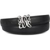 Black Silver Buckle Design Style