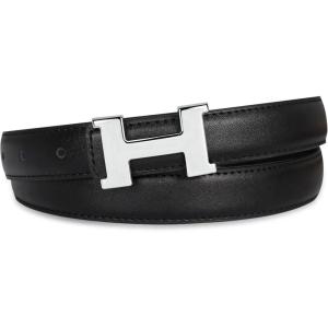 imageEXTREE Gold Buckle Belts for Women Fashion Waist Band Elegant Ladies Belt Gift for WomenIdeal for Dresses JeansBlack Silver