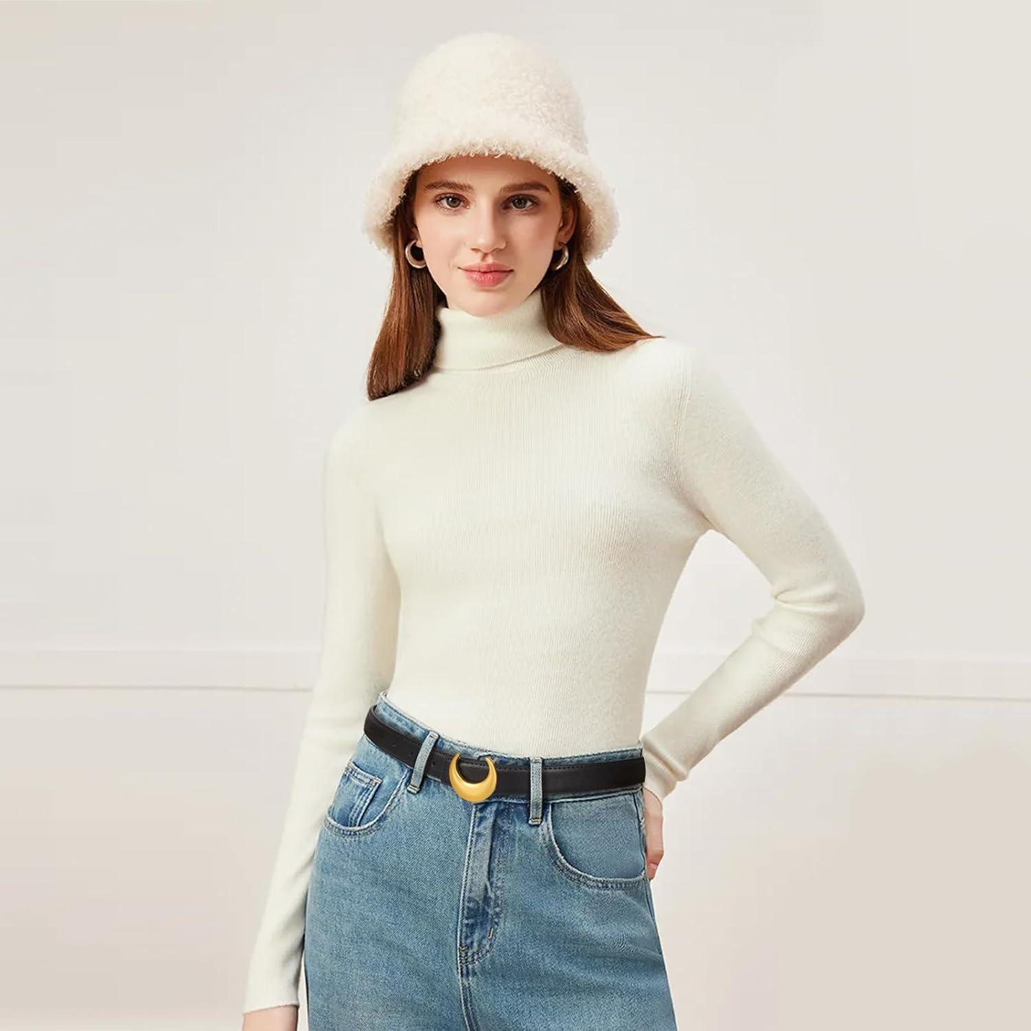 imageEXTREE Vintage Luxe Womens Belt Gold Buckle Design Ideal for Dresses Jeans Gift AccessoryVintage Matte Gold Hornshaped Moon Buckle