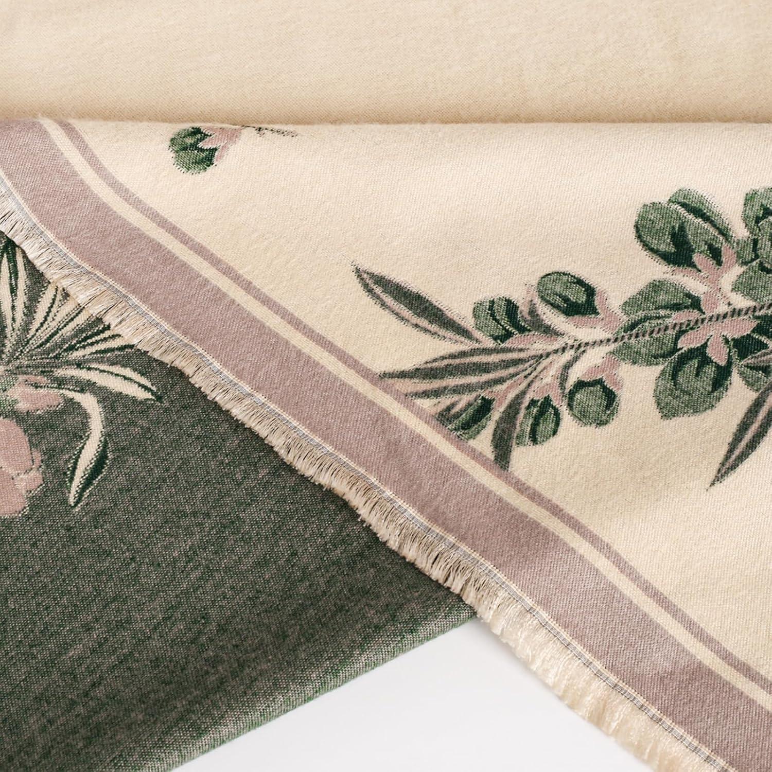 imageEXTREE Womens Scarf Wrap Soft amp Warm Shawl Lightweight SkinFriendly Versatile for All Seasons Holiday Gift IdeaVintage Beige Forest Green Floral