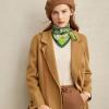 imageEXTREE 100 Pure Mulberry Silk Scarf Fashion Hair for Women Scarf Lightweight Square Neckerchief 275 275 inchesA Touch of Green in Summer