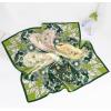 imageEXTREE 100 Pure Mulberry Silk Scarf Fashion Hair for Women Scarf Lightweight Square Neckerchief 275 275 inchesA Touch of Green in Summer