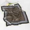 imageEXTREE 100 Pure Mulberry Silk Scarf Fashion Hair for Women Scarf Lightweight Square Neckerchief 275 275 inchesLetter Black Rice