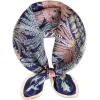 imageEXTREE 100 Pure Mulberry Silk Scarf Fashion Hair for Women Scarf Lightweight Square Neckerchief 275 275 inchesMidnight Blue Palm Leaf