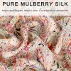 imageEXTREE 100 Pure Mulberry Silk Scarf Fashion Hair for Women Scarf Lightweight Square Neckerchief 275 275 inchesRed Cashews