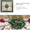 imageEXTREE Luxury Satin Head Scarf 35x35  Silklike Wrap for Women Versatile ShawlSun CoverWrapping Premium Gift for HerEmerald Green