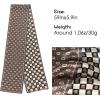 imageEXTREE Satin Scarf Mulberry Silk Printed Head Wrap Hair Band 59 x 57Elegant Chessboard