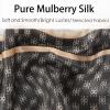 imageEXTREE Satin Scarf Mulberry Silk Printed Head Wrap Hair Band 59 x 57Gray Coffee