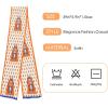 imageEXTREE Satin Scarf Mulberry Silk Printed Head Wrap Hair Band 59 x 57Orange Horse