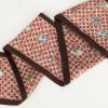 imageEXTREE Satin Scarf Mulberry Silk Printed Head Wrap Hair Band 59 x 57Rust Red