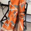 imageEXTREE Scarfs for Women Pashmina Silky Shawl Wrap for Evening Dressing Blanket Open Front Poncho CapeAhoorangehorse