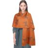 imageEXTREE Scarfs for Women Pashmina Silky Shawl Wrap for Evening Dressing Blanket Open Front Poncho CapeAjxorangehorses