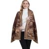 imageEXTREE Scarfs for Women Pashmina Silky Shawl Wrap for Evening Dressing Blanket Open Front Poncho CapeAkhcoconut Brownapricot