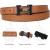 imageEXTREE Vintage Luxe Womens Belt Gold Buckle Design Ideal for Dresses Jeans Gift AccessoryBrown Belt