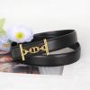 imageEXTREE Vintage Luxe Womens Belt Gold Buckle Design Ideal for Dresses Jeans Gift AccessoryGold Clasp Design Black Leather