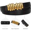 imageEXTREE Vintage Luxe Womens Belt Gold Buckle Design Ideal for Dresses Jeans Gift AccessoryGold Rhythm Design Buckle