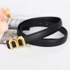 imageEXTREE Womens Premium Leather Belt 24cm Adjustable Buckle for PantsampSkirts Versatile Daily Wear GiftampQuality GuaranteedB011blackgoldmgenuine Leather