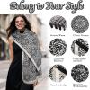 imageEXTREE Womens Scarf Wrap Soft amp Warm Shawl Lightweight SkinFriendly Versatile for All Seasons Holiday Gift IdeaBlack One