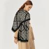 imageEXTREE Womens Scarf Wrap Soft amp Warm Shawl Lightweight SkinFriendly Versatile for All Seasons Holiday Gift IdeaBlack White Geometric Pattern