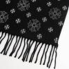 imageEXTREE Womens Scarf Wrap Soft amp Warm Shawl Lightweight SkinFriendly Versatile for All Seasons Holiday Gift IdeaBlack and White Cross Snowflake