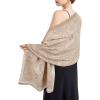 imageEXTREE Womens Scarf Wrap Soft amp Warm Shawl Lightweight SkinFriendly Versatile for All Seasons Holiday Gift IdeaKhaki