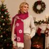 imageEXTREE Womens Scarf Wrap Soft amp Warm Shawl Lightweight SkinFriendly Versatile for All Seasons Holiday Gift IdeaRed Rice Camellia