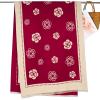 imageEXTREE Womens Scarf Wrap Soft amp Warm Shawl Lightweight SkinFriendly Versatile for All Seasons Holiday Gift IdeaRed Rice Camellia