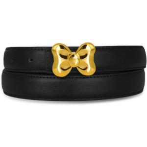 imageEXTREE Vintage Luxe Womens Belt Gold Buckle Design Ideal for Dresses Jeans Gift AccessoryDelicate Yellow Bow